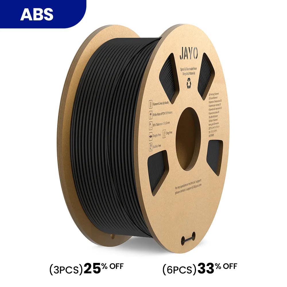 JAYO ABS 1.1KG 3D Printer Filament Cardboard Spool jayo3d