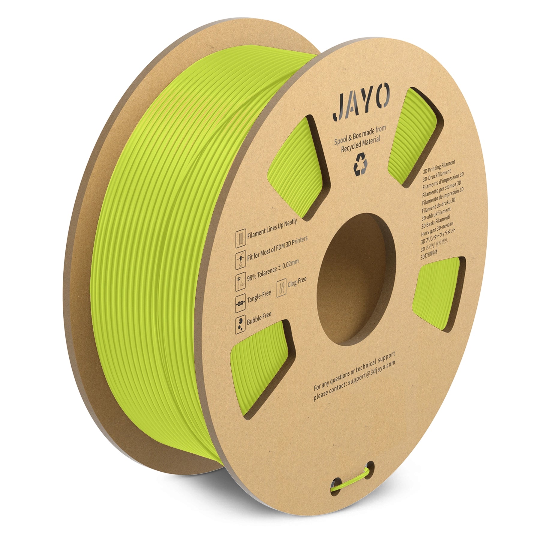 JAYO PLA Matte 1.1KG 3D Printing Filament Cardboard Spool - jayo3d