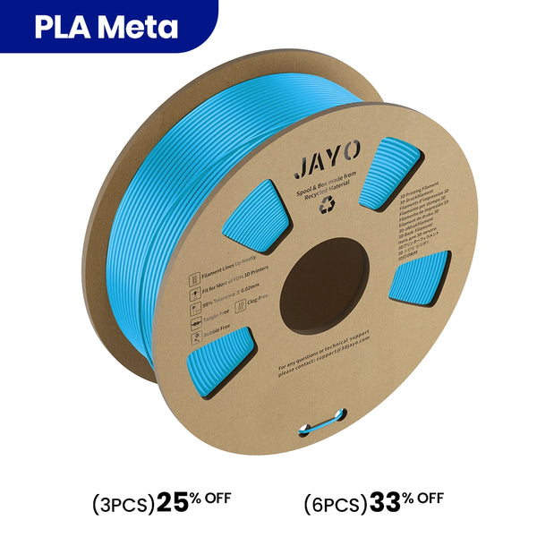 JAYO 5X PLA Meta Noir 1,75mm Filament pour imprimante 3D Bobine
