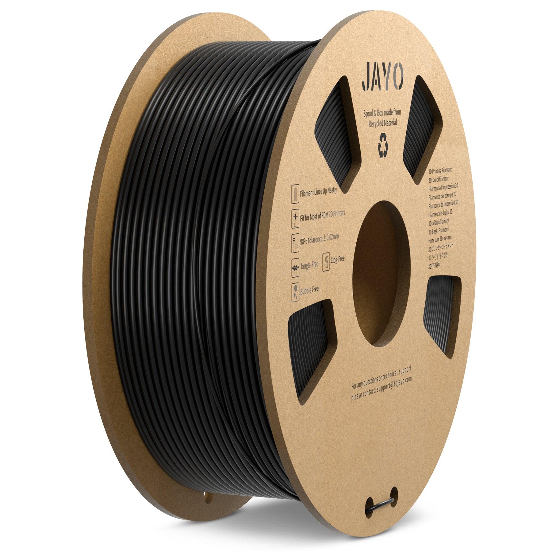JAYO PLA Meta 1,75mm Filament pour imprimante 3D Consommables 1,1KG 250G  Noir DE