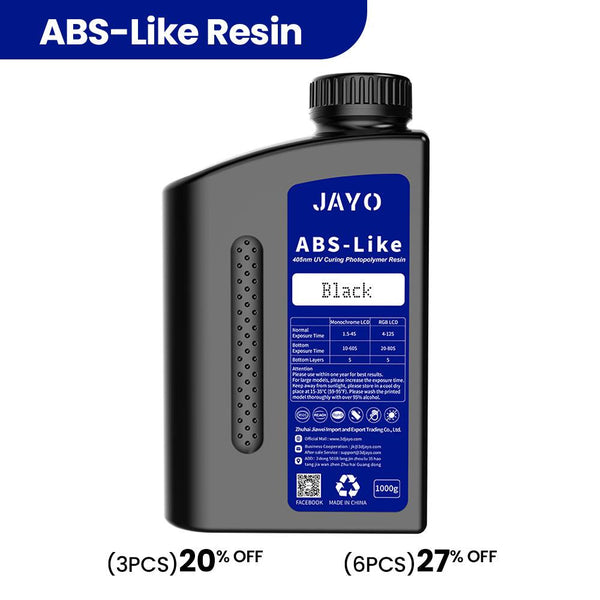 JAYO ABS-Like Resin 1KG 3D Printing Photopolymer Resin - jayo3d