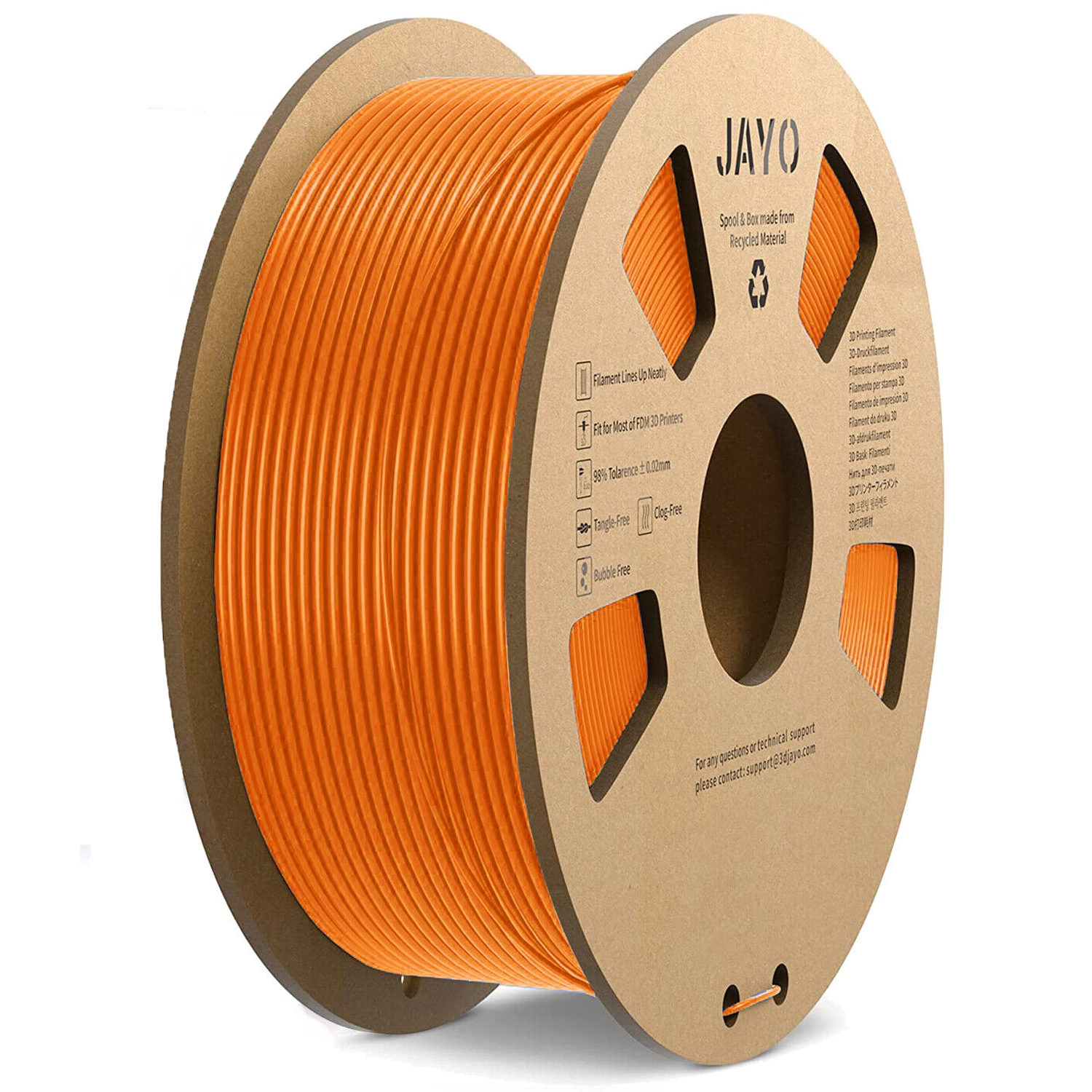 JAYO PLA 1.1KG 3D Printing Filament Cardboard Spool - jayo3d