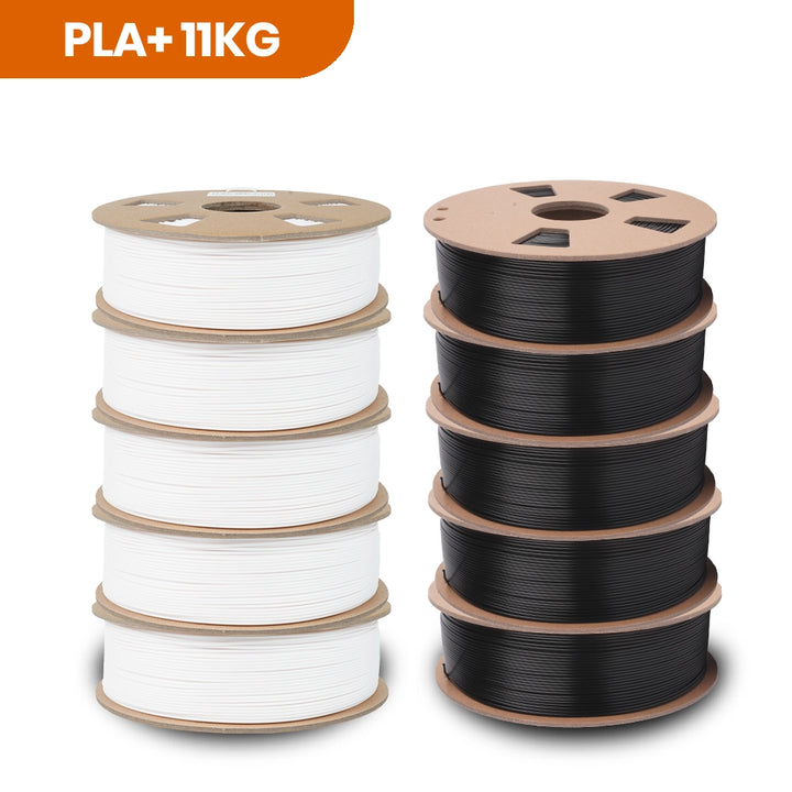 10Rolls JAYO PLA+ PLA 1.75mm Filament 3D Printer 1.1KG Black White Gray  Bundle
