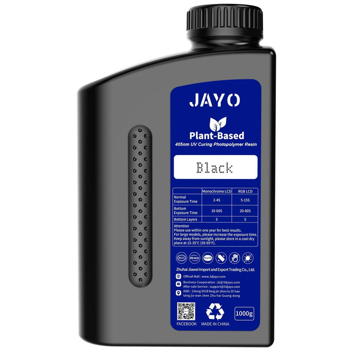 JAYO Plant-Based Resin 1KG 3D Printing Photopolymer Resin - jayo3d