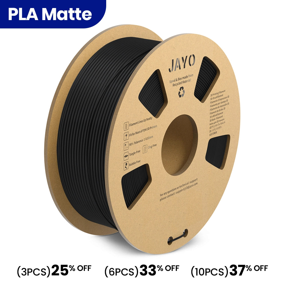 JAYO PLA Matte 1.1KG 3D Printing Filament Cardboard Spool - jayo3d