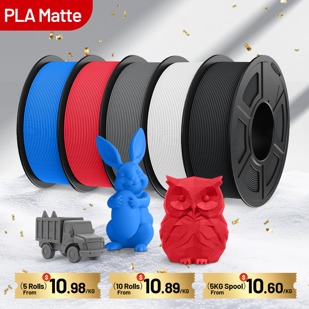 Bobine de carton de filament d'impression 3D JAYO PLA Matte 1,1 kg 